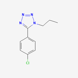 molecular formula C10H11ClN4 B2496979 5-(4-Chlorophenyl)-1-propyl-1H-1,2,3,4-tetrazole CAS No. 303144-84-5