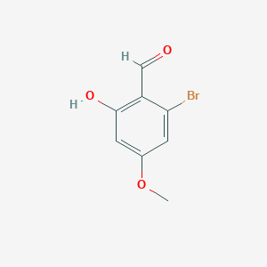 molecular formula C8H7BrO3 B2496980 2-溴-6-羟基-4-甲氧基苯甲醛 CAS No. 861668-41-9