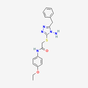 2-[(4-amino-5-benzyl-4H-1,2,4-triazol-3-yl)sulfanyl]-N-(4-ethoxyphenyl)acetamide