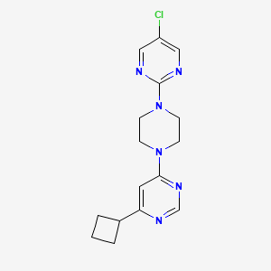 4-[4-(5-Chloropyrimidin-2-yl)piperazin-1-yl]-6-cyclobutylpyrimidine
