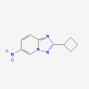 molecular formula C10H12N4 B2497016 2-Cyclobutyl-[1,2,4]triazolo[1,5-A]pyridin-6-amine CAS No. 1539446-79-1