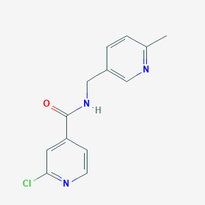 molecular formula C13H12ClN3O B2497035 2-chloro-N-[(6-methylpyridin-3-yl)methyl]pyridine-4-carboxamide CAS No. 1283281-52-6