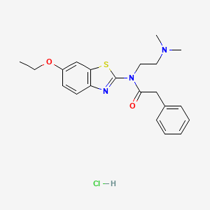N-(2-(dimethylamino)ethyl)-N-(6-ethoxybenzo[d]thiazol-2-yl)-2-phenylacetamide hydrochloride