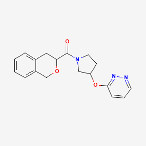 Isochroman-3-yl(3-(pyridazin-3-yloxy)pyrrolidin-1-yl)methanone