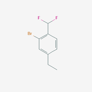 molecular formula C9H9BrF2 B2497052 2-Bromo-1-(difluoromethyl)-4-ethylbenzene CAS No. 2248389-61-7