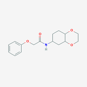 molecular formula C16H21NO4 B2497053 N-(octahydrobenzo[b][1,4]dioxin-6-yl)-2-phenoxyacetamide CAS No. 1902908-52-4