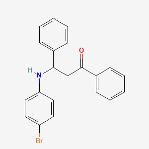 1,3-Diphenyl-3-(4-bromoanilino)-1-propanone