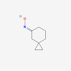 molecular formula C8H13NO B2497062 (NE)-N-spiro[2.5]octan-7-ylidenehydroxylamine CAS No. 2138812-40-3