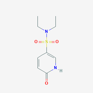 molecular formula C9H14N2O3S B2497078 N,N-diethyl-6-oxo-1,6-dihydropyridine-3-sulfonamide CAS No. 627837-64-3