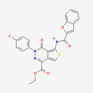 Ethyl 5-(benzofuran-2-carboxamido)-3-(4-fluorophenyl)-4-oxo-3,4-dihydrothieno[3,4-d]pyridazine-1-carboxylate