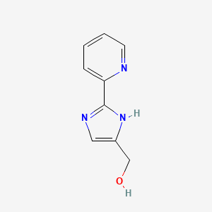 molecular formula C9H9N3O B2497103 4-Hydroxymethyl-2-pyridin-2-yl-3H-imidazole CAS No. 53292-71-0