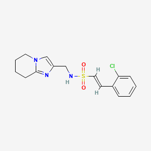 (E)-2-(2-Chlorophenyl)-N-(5,6,7,8-tetrahydroimidazo[1,2-a]pyridin-2-ylmethyl)ethenesulfonamide