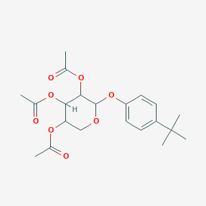 [4,5-Diacetyloxy-6-(4-tert-butylphenoxy)oxan-3-yl] acetate