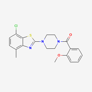 (4-(7-Chloro-4-methylbenzo[d]thiazol-2-yl)piperazin-1-yl)(2-methoxyphenyl)methanone