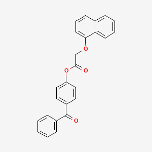 molecular formula C25H18O4 B2497135 4-Benzoylphenyl 2-(naphthalen-1-yloxy)acetate CAS No. 391229-10-0