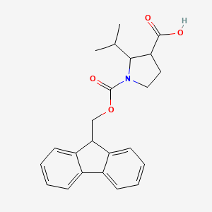 1-{[(9H-fluoren-9-yl)methoxy]carbonyl}-2-(propan-2-yl)pyrrolidine-3-carboxylic acid, Mixture of diastereomers