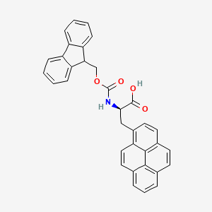 molecular formula C34H25NO4 B2497163 Fmoc-D-Ala(1-Pyn)-OH CAS No. 406955-45-1