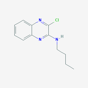 molecular formula C12H14ClN3 B2497176 N-丁基-3-氯-2-喹喔啉胺 CAS No. 680212-49-1