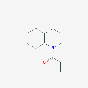 molecular formula C13H21NO B2497178 1-(4-methyl-3,4,4a,5,6,7,8,8a-octahydro-2H-quinolin-1-yl)prop-2-en-1-one CAS No. 1218305-87-3