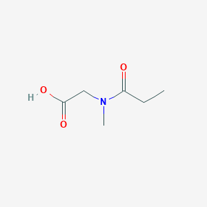 molecular formula C6H11NO3 B2497183 2-[Methyl(propionyl)amino]acetic acid CAS No. 44897-56-5