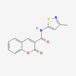 molecular formula C14H10N2O3S B2497186 N-(3-methylisothiazol-5-yl)-2-oxo-2H-chromene-3-carboxamide CAS No. 1207052-37-6