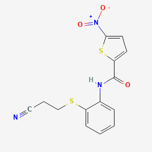 N-{2-[(2-cyanoethyl)sulfanyl]phenyl}-5-nitrothiophene-2-carboxamide