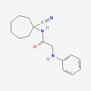 N-(1-cyanocycloheptyl)-2-(phenylamino)acetamide