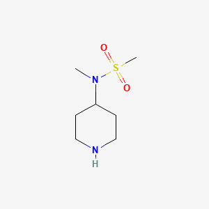 molecular formula C7H16N2O2S B2497216 N-Methyl-N-(piperidin-4-YL)methanesulfonamide CAS No. 70724-74-2