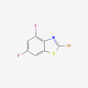 molecular formula C7H2BrF2NS B2497241 2-溴-4,6-二氟苯并[d]噻唑 CAS No. 1019117-36-2
