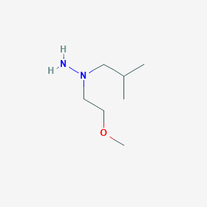 molecular formula C7H18N2O B2497261 1-(2-甲氧基乙基)-1-(2-甲基丙基)肼 CAS No. 1509669-88-8