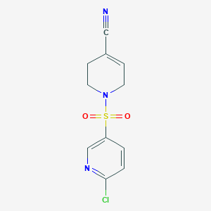 1-[(6-Chloropyridin-3-yl)sulfonyl]-1,2,3,6-tetrahydropyridine-4-carbonitrile