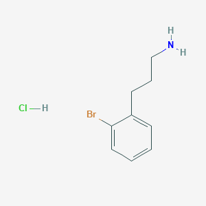 molecular formula C9H13BrClN B2497273 3-(2-溴苯基)丙胺;盐酸盐 CAS No. 1781933-54-7