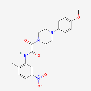 molecular formula C20H22N4O5 B2497276 2-(4-(4-甲氧基苯基)哌嗪-1-基)-N-(2-甲基-5-硝基苯基)-2-氧代乙酰胺 CAS No. 899975-01-0