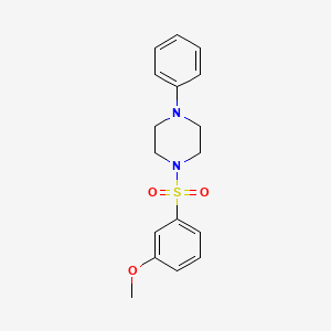 molecular formula C17H20N2O3S B2497283 1-(3-methoxybenzenesulfonyl)-4-phenylpiperazine CAS No. 670272-23-8