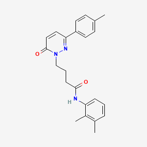 molecular formula C23H25N3O2 B2497284 N-(2,3-dimethylphenyl)-4-(6-oxo-3-(p-tolyl)pyridazin-1(6H)-yl)butanamide CAS No. 946267-61-4