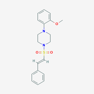 molecular formula C19H22N2O3S B2497297 (E)-1-(2-methoxyphenyl)-4-(styrylsulfonyl)piperazine CAS No. 1164549-11-4