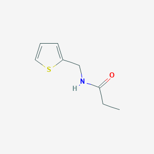 molecular formula C8H11NOS B2497309 N-(thiophen-2-ylmethyl)propanamide CAS No. 545371-68-4