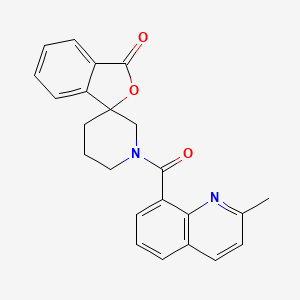 1'-(2-methylquinoline-8-carbonyl)-3H-spiro[2-benzofuran-1,3'-piperidine]-3-one