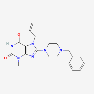 7-allyl-8-(4-benzylpiperazin-1-yl)-3-methyl-1H-purine-2,6(3H,7H)-dione