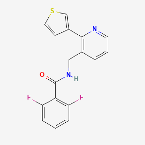 2,6-difluoro-N-((2-(thiophen-3-yl)pyridin-3-yl)methyl)benzamide