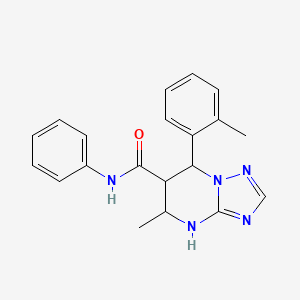 5-methyl-N-phenyl-7-(o-tolyl)-4,5,6,7-tetrahydro-[1,2,4]triazolo[1,5-a]pyrimidine-6-carboxamide
