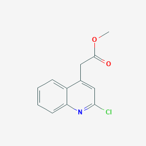 molecular formula C12H10ClNO2 B2497346 甲基-2-(2-氯喹啉-4-基)乙酸酯 CAS No. 158265-19-1