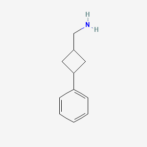 molecular formula C11H15N B2497360 (3-苯基环丁基)甲胺 CAS No. 1232062-11-1