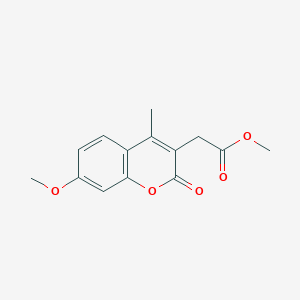 methyl 2-(7-methoxy-4-methyl-2-oxo-2H-chromen-3-yl)acetate