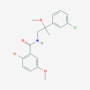 2-bromo-N-[2-(3-chlorophenyl)-2-methoxypropyl]-5-methoxybenzamide