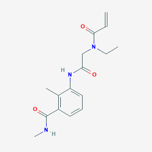 3-[[2-[Ethyl(prop-2-enoyl)amino]acetyl]amino]-N,2-dimethylbenzamide