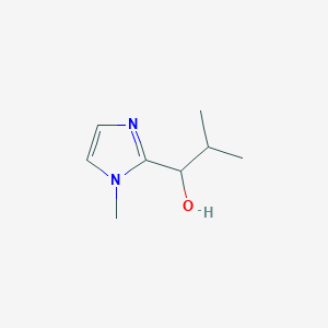 molecular formula C8H14N2O B2497387 2-methyl-1-(1-methyl-1H-imidazol-2-yl)propan-1-ol CAS No. 90152-69-5