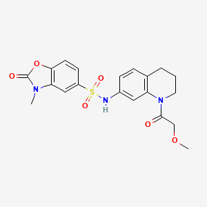 N-(1-(2-methoxyacetyl)-1,2,3,4-tetrahydroquinolin-7-yl)-3-methyl-2-oxo-2,3-dihydrobenzo[d]oxazole-5-sulfonamide