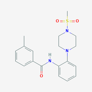 3-methyl-N-{2-[4-(methylsulfonyl)piperazino]phenyl}benzenecarboxamide