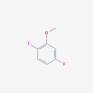 molecular formula C7H6FIO B2497414 4-氟代-1-碘-2-甲氧基苯 CAS No. 450-90-8